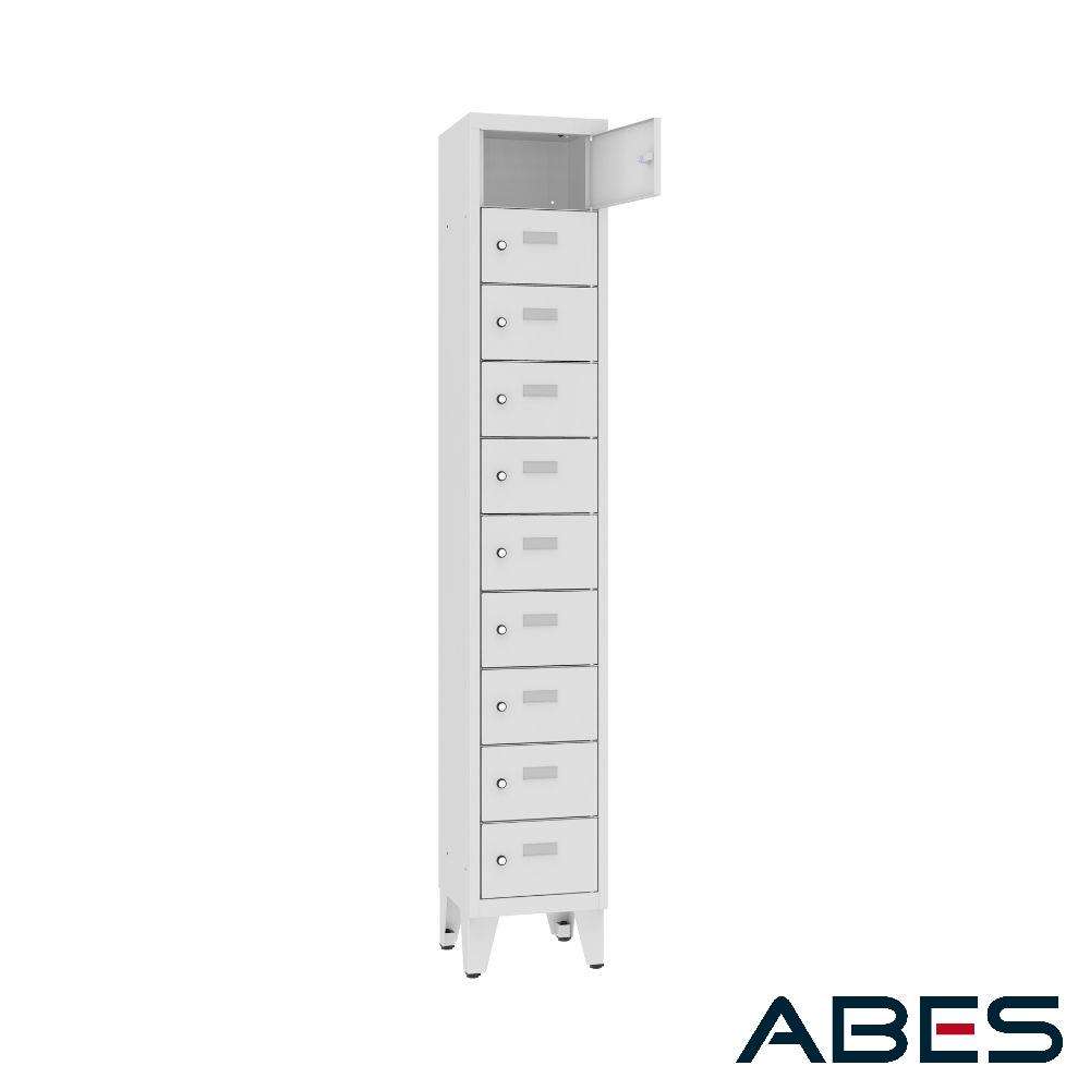 szafka śniadaniowa stojąca na nóżkach msus 3110 ST, GŁ. 300 MM otwarta