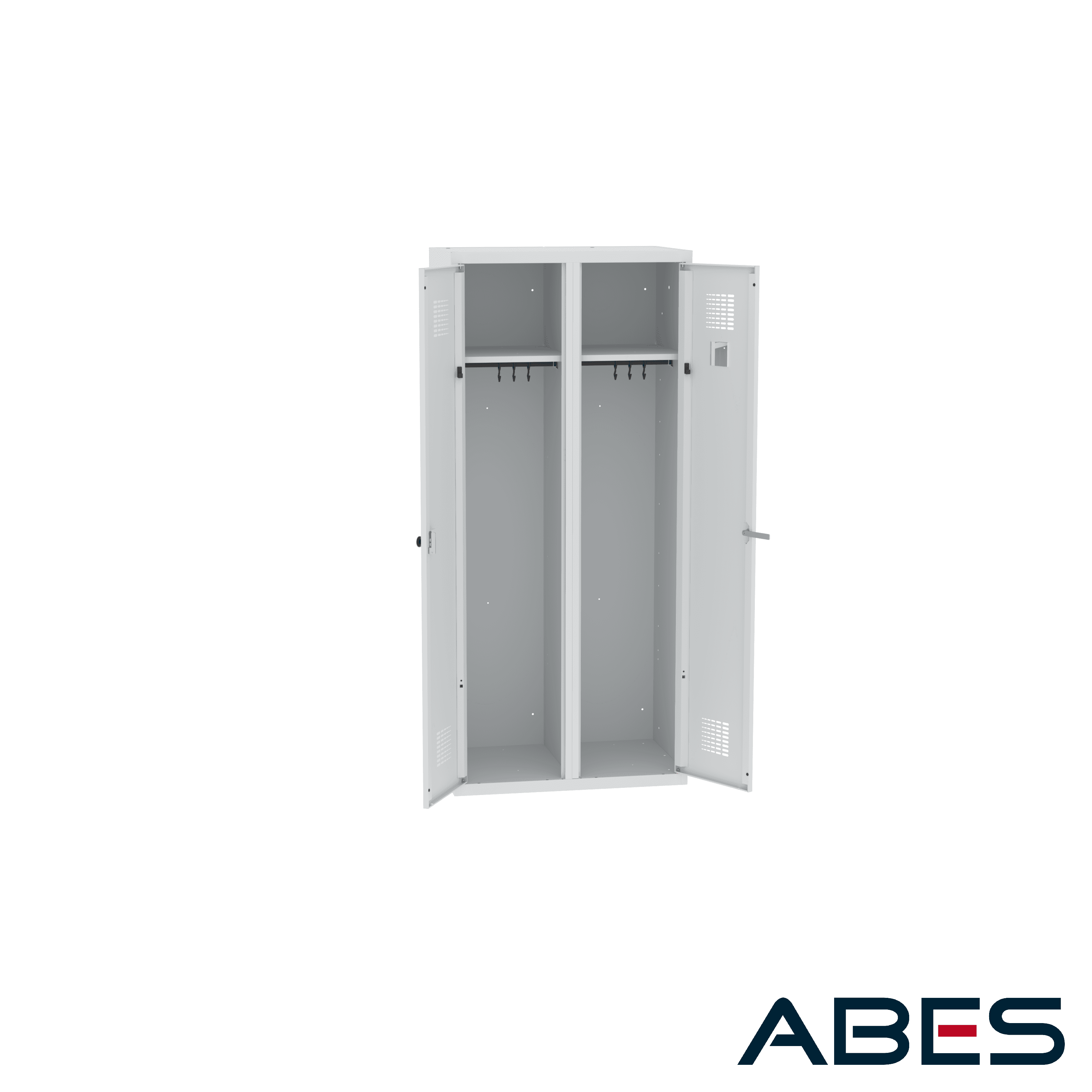 Szeroka szafka metalowa pracownicza WZD 420 (80 cm).