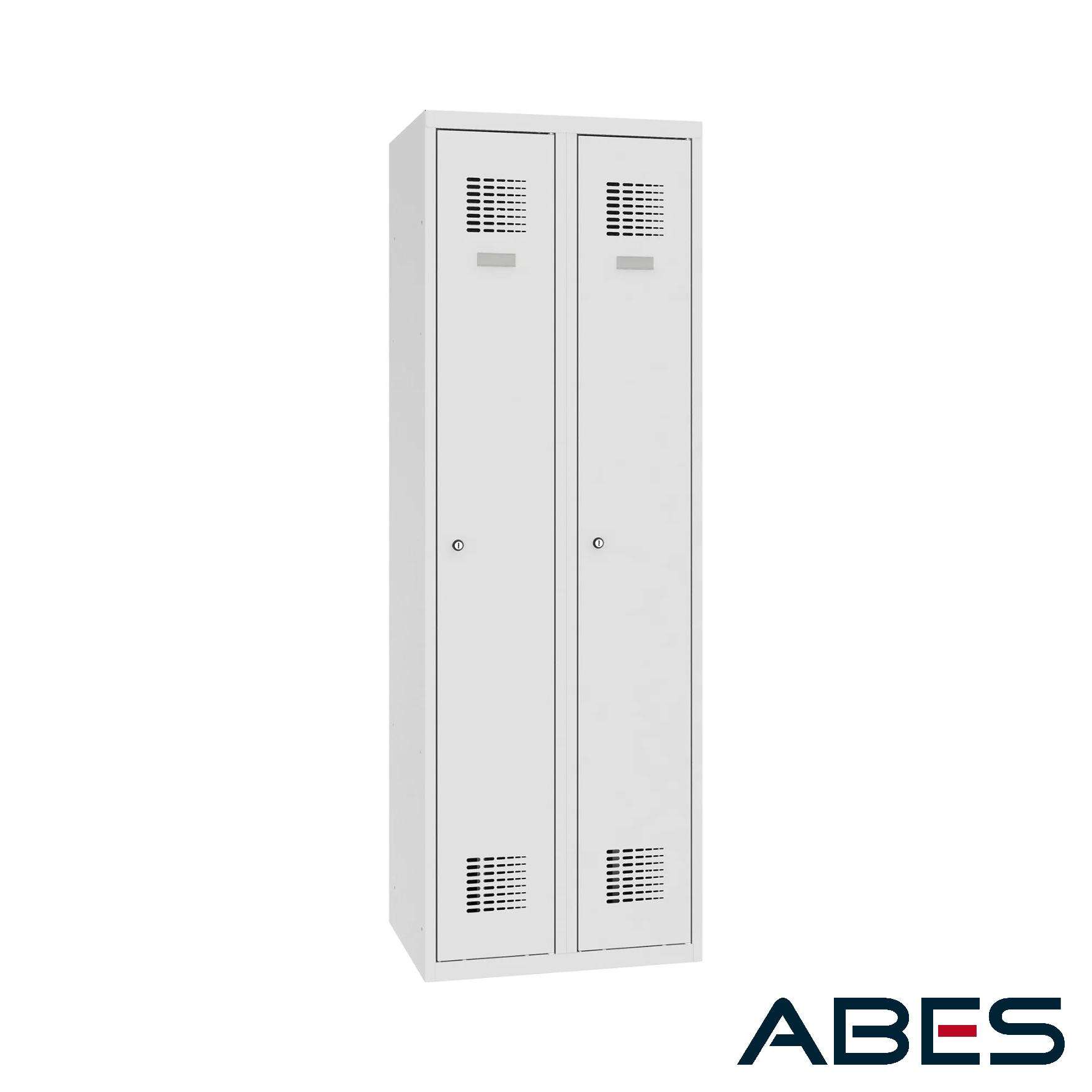 szafa  ubraniowa sum 320 w ST z wewnętrzną pionową przegrodą, ZAMEK 1 PKT zamknięta.jpg