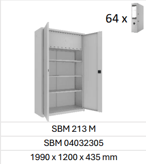SZAFA SBM 213 M - szafa biurowa z sejfem

