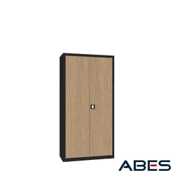 wyposażenie dodatkowe szafa sbm 203 m lx ral 9005 z drzwiami laminat dąb malow