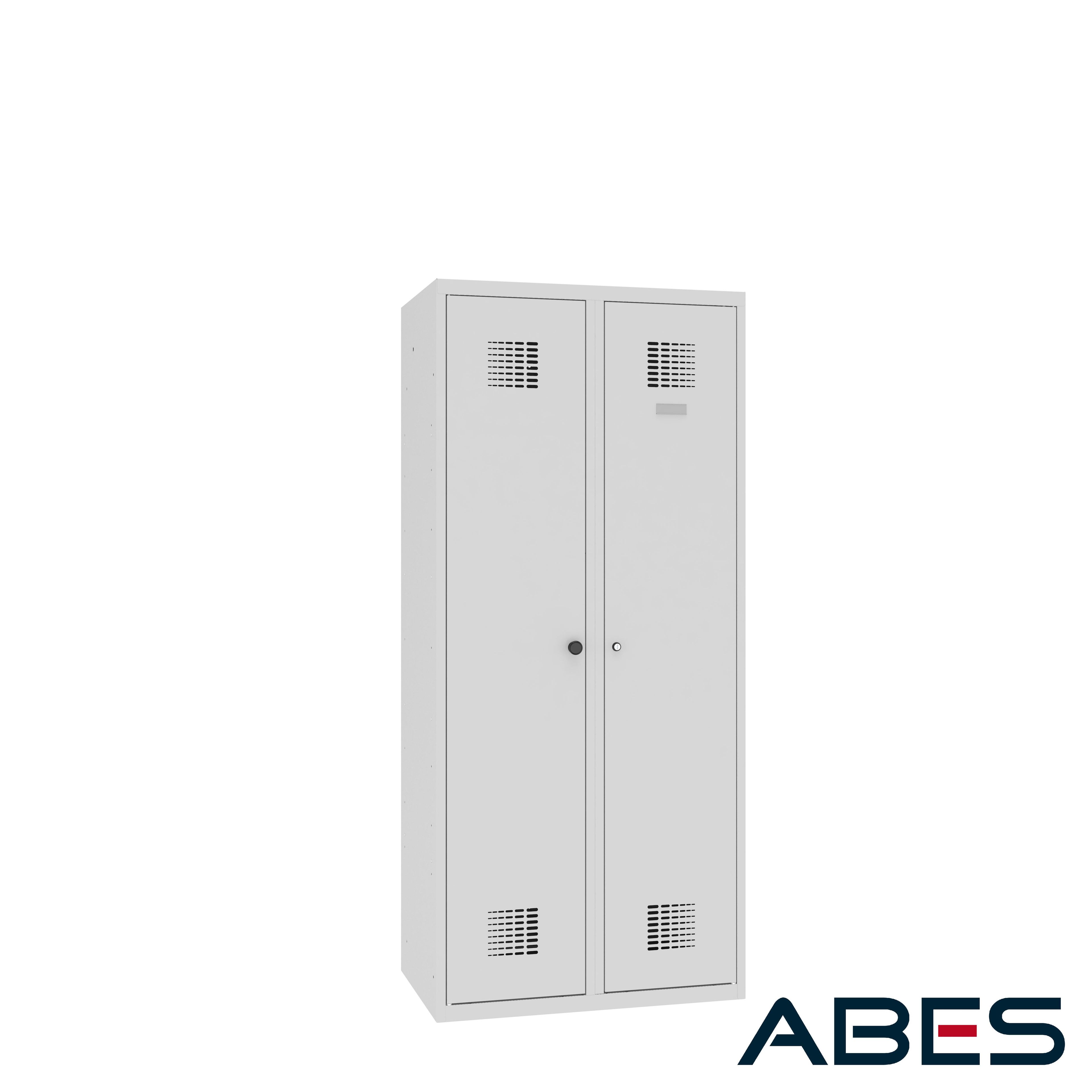 Szeroka szafka metalowa pracownicza WZD 420 (80 cm).