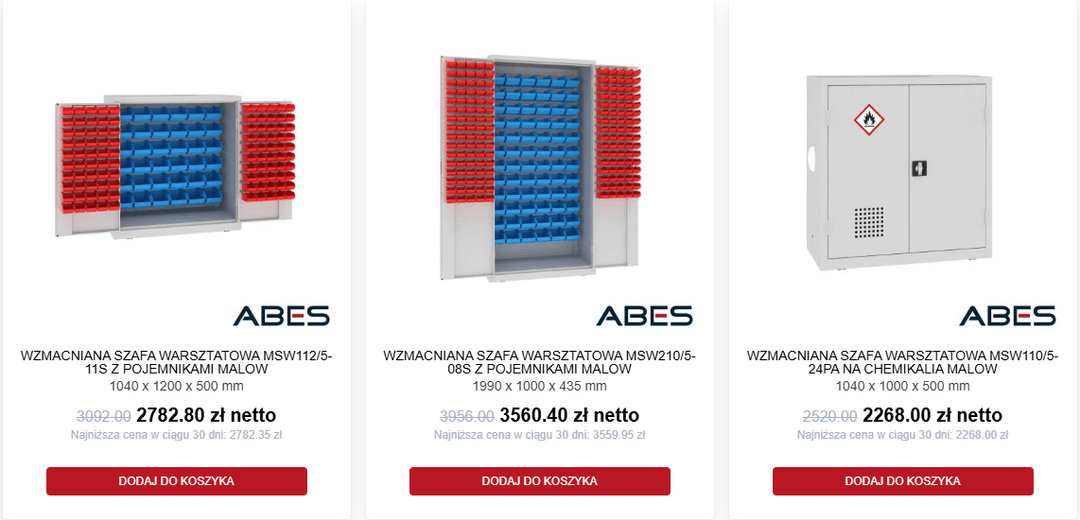 Meble warsztatowe MALOW | ABES WARSZAWA