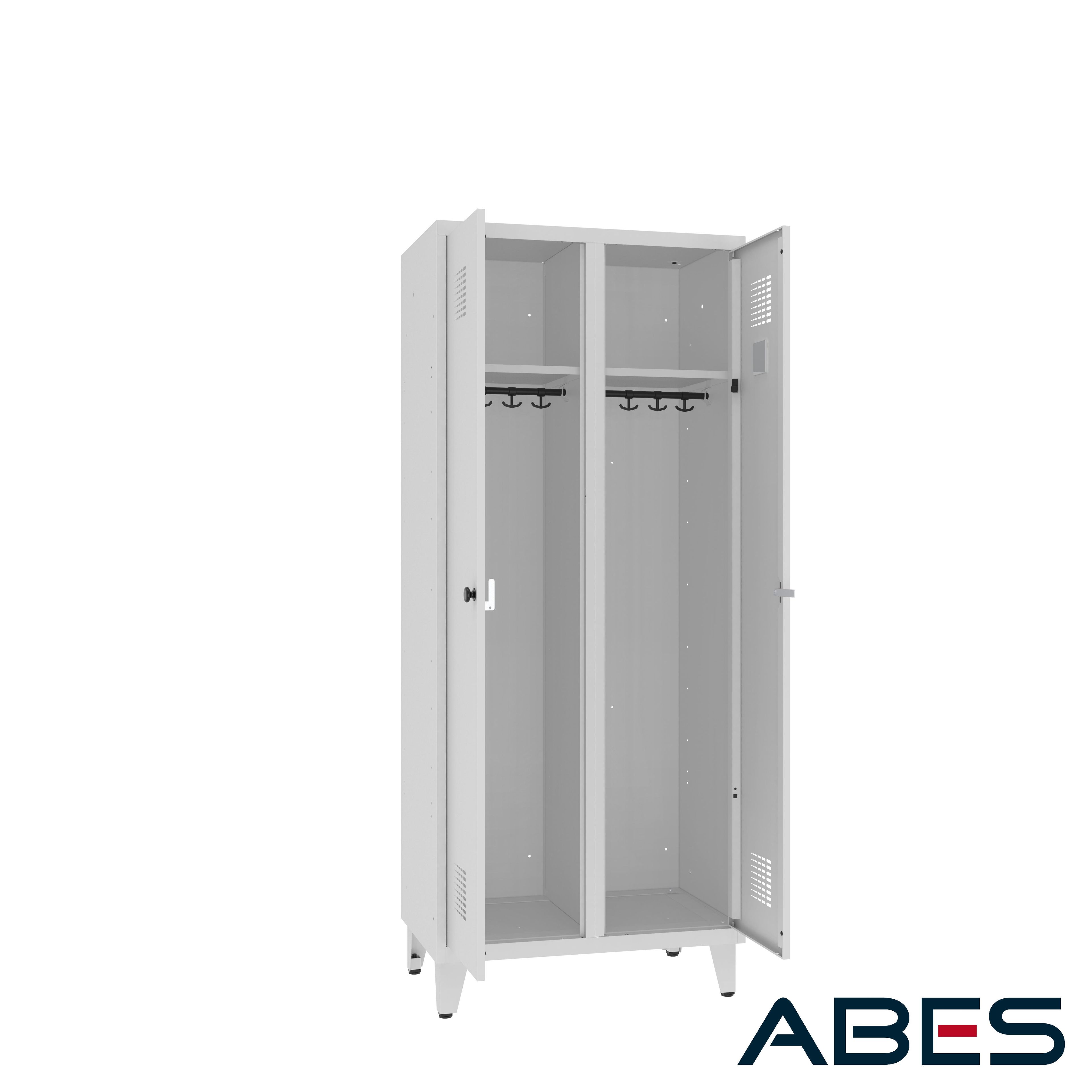 Szafka ubraniowa podwójna na nóżkach WZD 421.