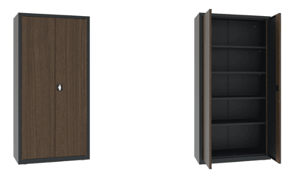Szafa biurowa MALOW SBM M LX LAMINAT DREWNOPODBNY 