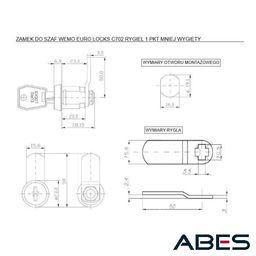 wyposażenie dodatkowe zamek eurolocks c702 na klucz 